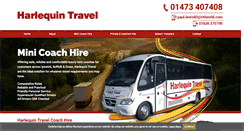 Desktop Screenshot of harlequintravel-ipswich.co.uk